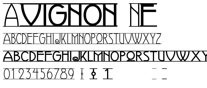 Avignon NF font
